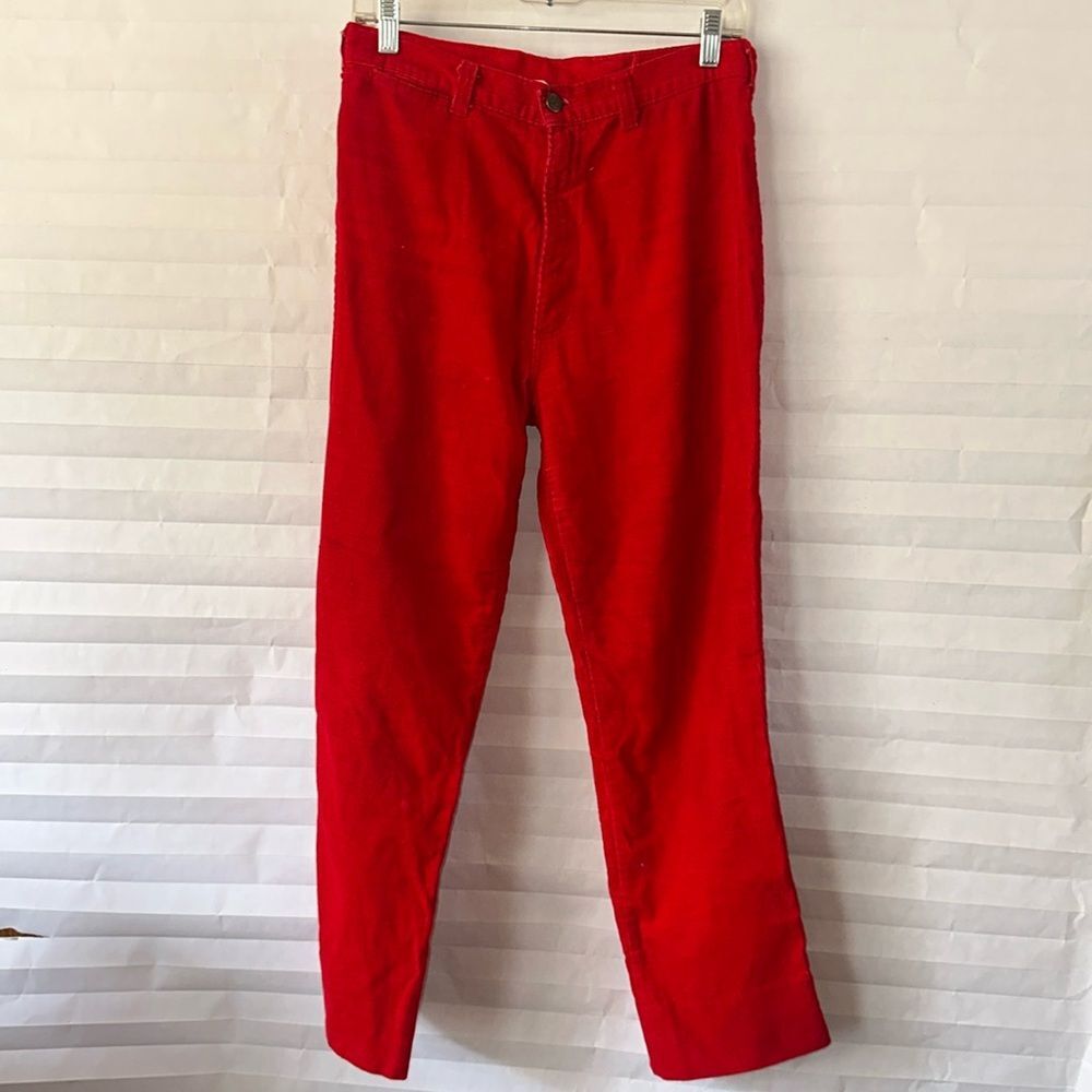 Zaazil International Vintage Red Corduroy Women’s Jeans Size 13/14
